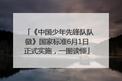 《中国少年先锋队队徽》国家标准6月1日正式实施，一图读懂