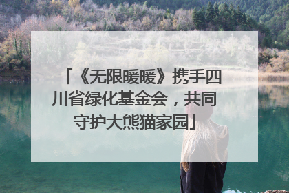 《无限暖暖》携手四川省绿化基金会，共同守护大熊猫家园