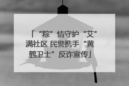 “粽”情守护“艾”满社区 民警携手“黄鹤卫士”反诈宣传