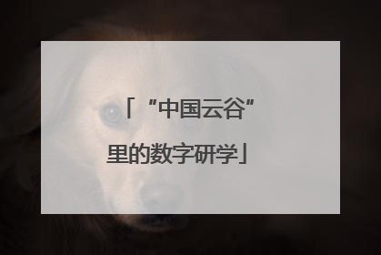 “中国云谷”里的数字研学