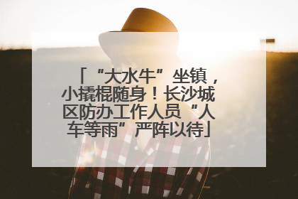 “大水牛”坐镇，小撬棍随身！长沙城区防办工作人员“人车等雨”严阵以待
