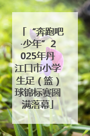 “奔跑吧·少年”2025年丹江口市小学生足（篮）球锦标赛圆满落幕