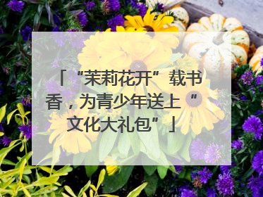 “茉莉花开”载书香，为青少年送上“文化大礼包”