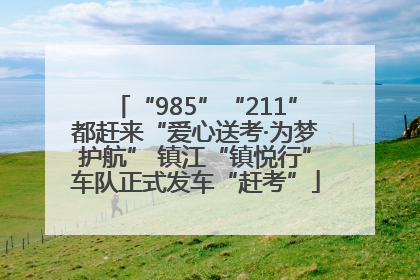 “985”“211”都赶来“爱心送考·为梦护航” 镇江“镇悦行”车队正式发车“赶考”