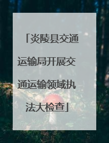 炎陵县交通运输局开展交通运输领域执法大检查