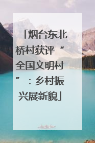 烟台东北桥村获评“全国文明村”：乡村振兴展新貌