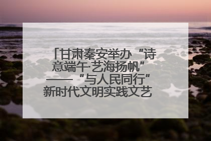 甘肃秦安举办“诗意端午·艺海扬帆”——“与人民同行”新时代文明实践文艺志愿服务活动