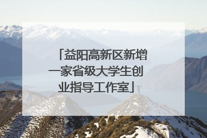 益阳高新区新增一家省级大学生创业指导工作室