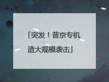 突发！普京专机遭大规模袭击