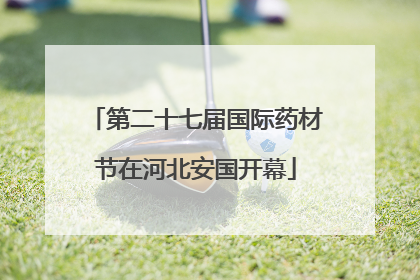 第二十七届国际药材节在河北安国开幕