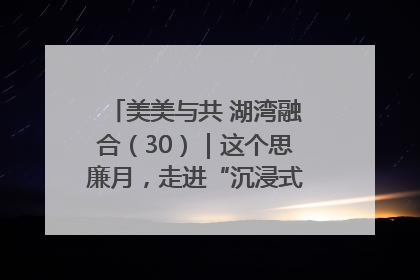 美美与共 湖湾融合（30）｜这个思廉月，走进“沉浸式”清风课堂