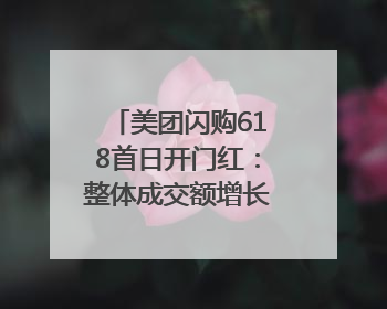 美团闪购618首日开门红：整体成交额增长两倍，华为、Apple、沃尔玛等近800个品牌翻倍增长