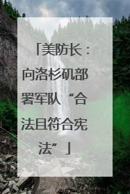 美防长：向洛杉矶部署军队“合法且符合宪法”