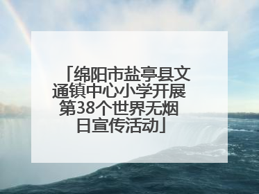 绵阳市盐亭县文通镇中心小学开展第38个世界无烟日宣传活动