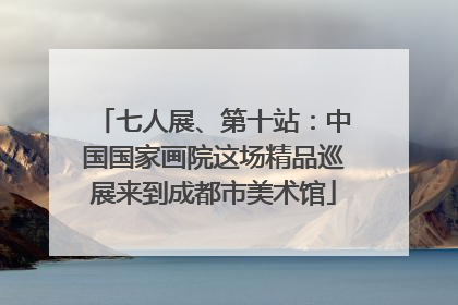 七人展、第十站：中国国家画院这场精品巡展来到成都市美术馆