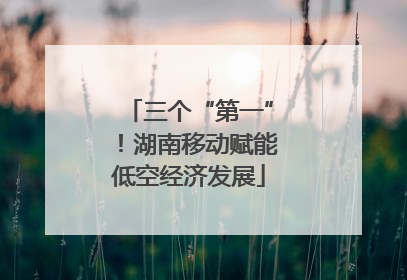 三个“第一”！湖南移动赋能低空经济发展