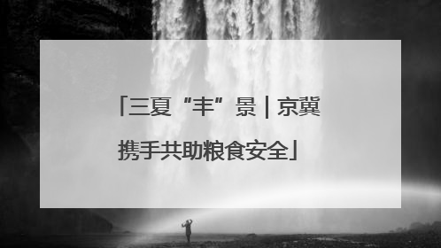 三夏“丰”景｜京冀携手共助粮食安全