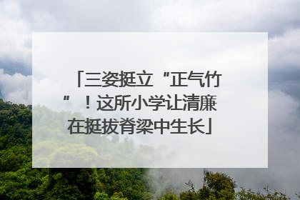 三姿挺立“正气竹”！这所小学让清廉在挺拔脊梁中生长