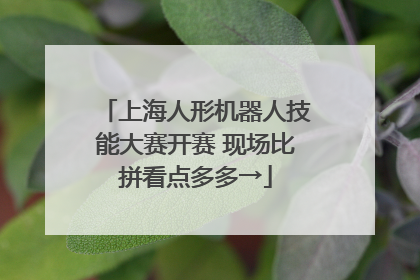 上海人形机器人技能大赛开赛 现场比拼看点多多→