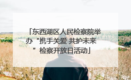 东西湖区人民检察院举办“携手关爱 共护未来”检察开放日活动