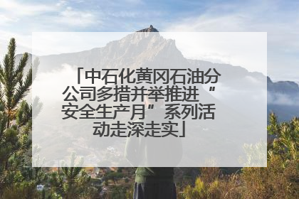 中石化黄冈石油分公司多措并举推进“安全生产月”系列活动走深走实