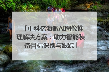 中科亿海微AI图像推理解决方案：助力智能装备目标识别与跟踪