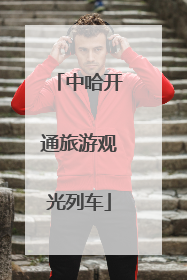 中哈开通旅游观光列车