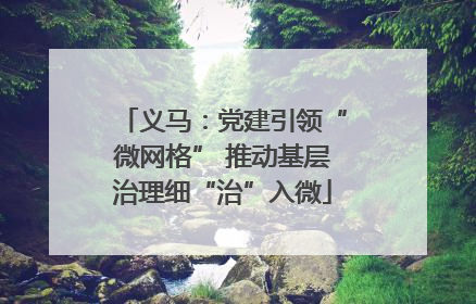 义马：党建引领“微网格” 推动基层治理细“治”入微
