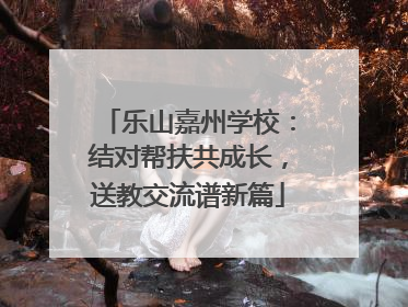 乐山嘉州学校：结对帮扶共成长，送教交流谱新篇