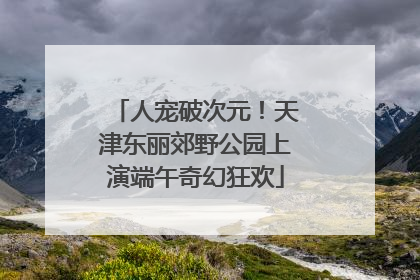 人宠破次元！天津东丽郊野公园上演端午奇幻狂欢
