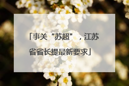 事关“苏超”，江苏省省长提最新要求