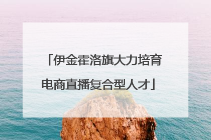 伊金霍洛旗大力培育电商直播复合型人才