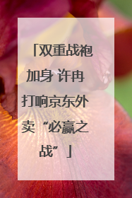 双重战袍加身 许冉打响京东外卖“必赢之战”