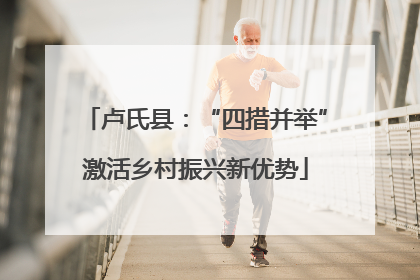 卢氏县：“四措并举”激活乡村振兴新优势