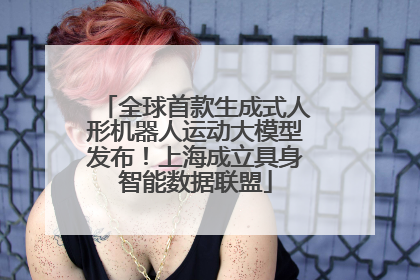 全球首款生成式人形机器人运动大模型发布！上海成立具身智能数据联盟