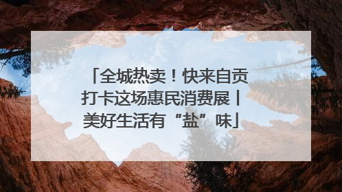 全城热卖！快来自贡打卡这场惠民消费展丨美好生活有“盐”味