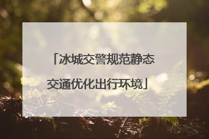 冰城交警规范静态交通优化出行环境