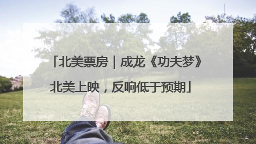 北美票房｜成龙《功夫梦》北美上映，反响低于预期