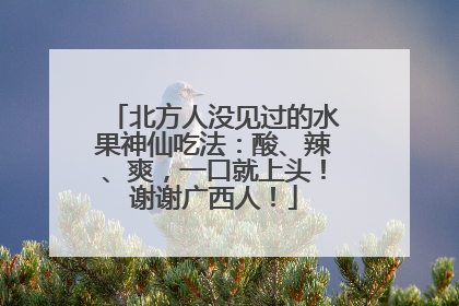 北方人没见过的水果神仙吃法：酸、辣、爽，一口就上头！谢谢广西人！