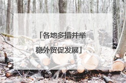 各地多措并举稳外贸促发展