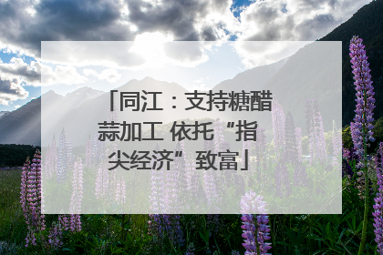 同江：支持糖醋蒜加工 依托“指尖经济”致富