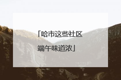 哈市这些社区端午味道浓