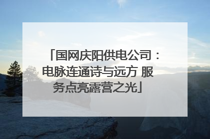 国网庆阳供电公司：电脉连通诗与远方 服务点亮露营之光