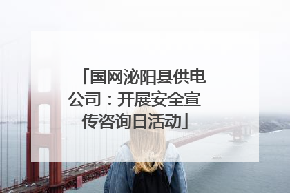 国网泌阳县供电公司：开展安全宣传咨询日活动