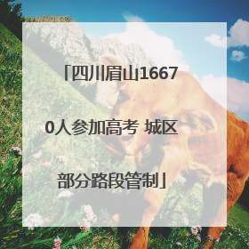 四川眉山16670人参加高考 城区部分路段管制
