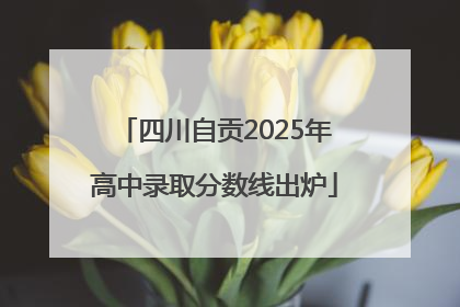 四川自贡2025年高中录取分数线出炉