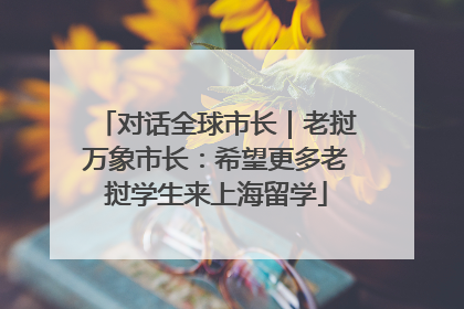 对话全球市长｜老挝万象市长：希望更多老挝学生来上海留学