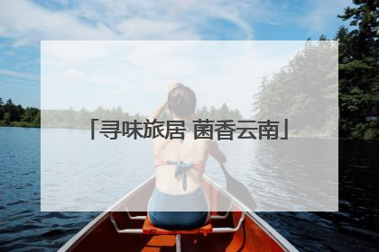 寻味旅居 菌香云南