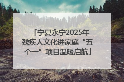 宁夏永宁2025年残疾人文化进家庭“五个一”项目温暖启航
