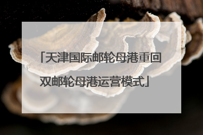 天津国际邮轮母港重回双邮轮母港运营模式